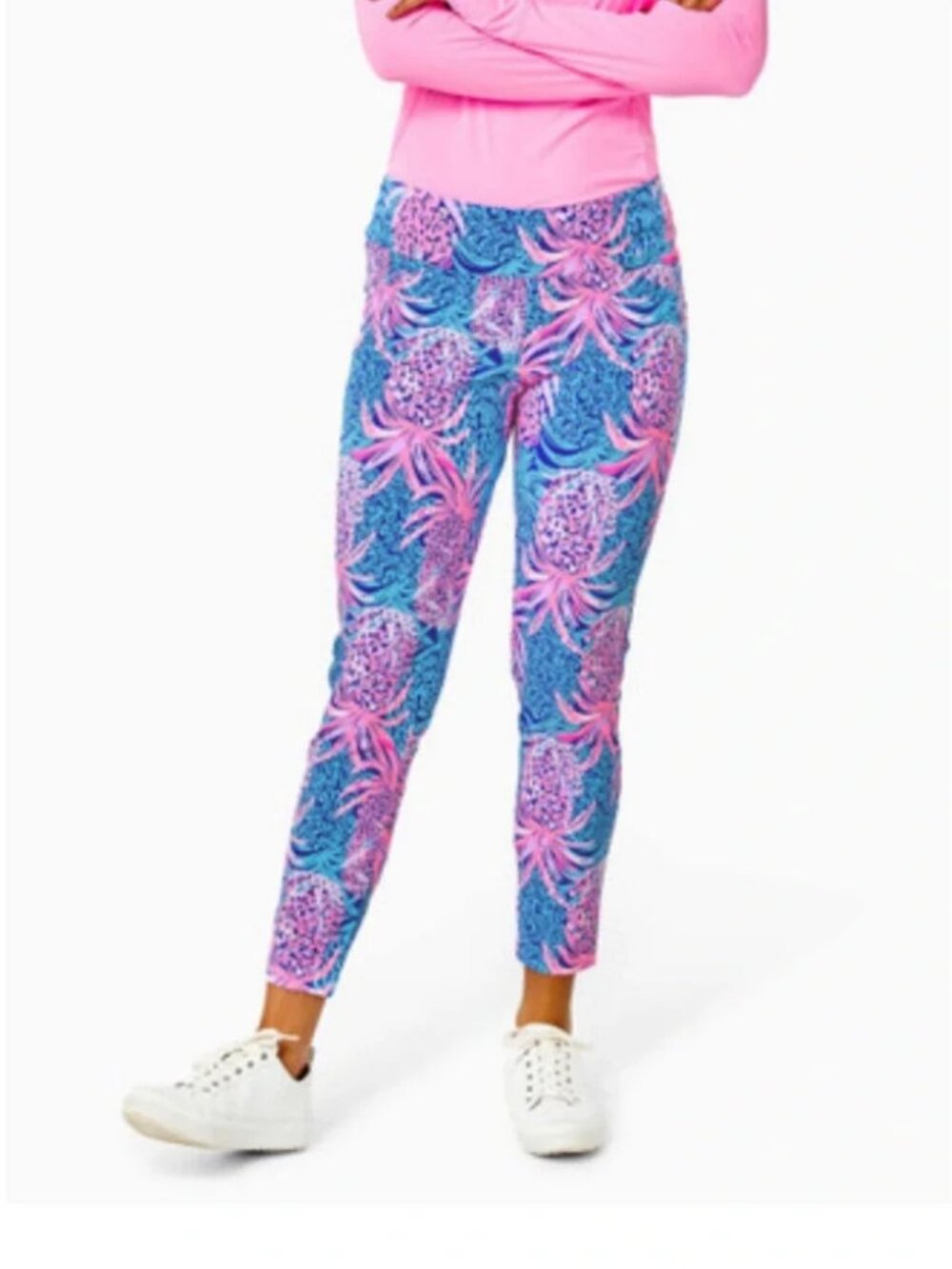 Lilly Pulitzer Corso Pants UPF Stretch Active Pants Golf Preppy Pineapple NWOT 2 - Picture 8 of 8